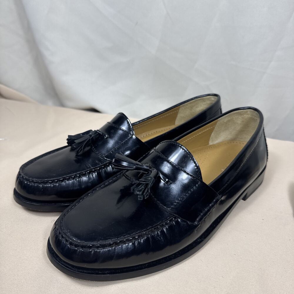 Cole Haan Black Patent Leather Tassel Loafers Dress Shoes Classic Men’s 11.5 D